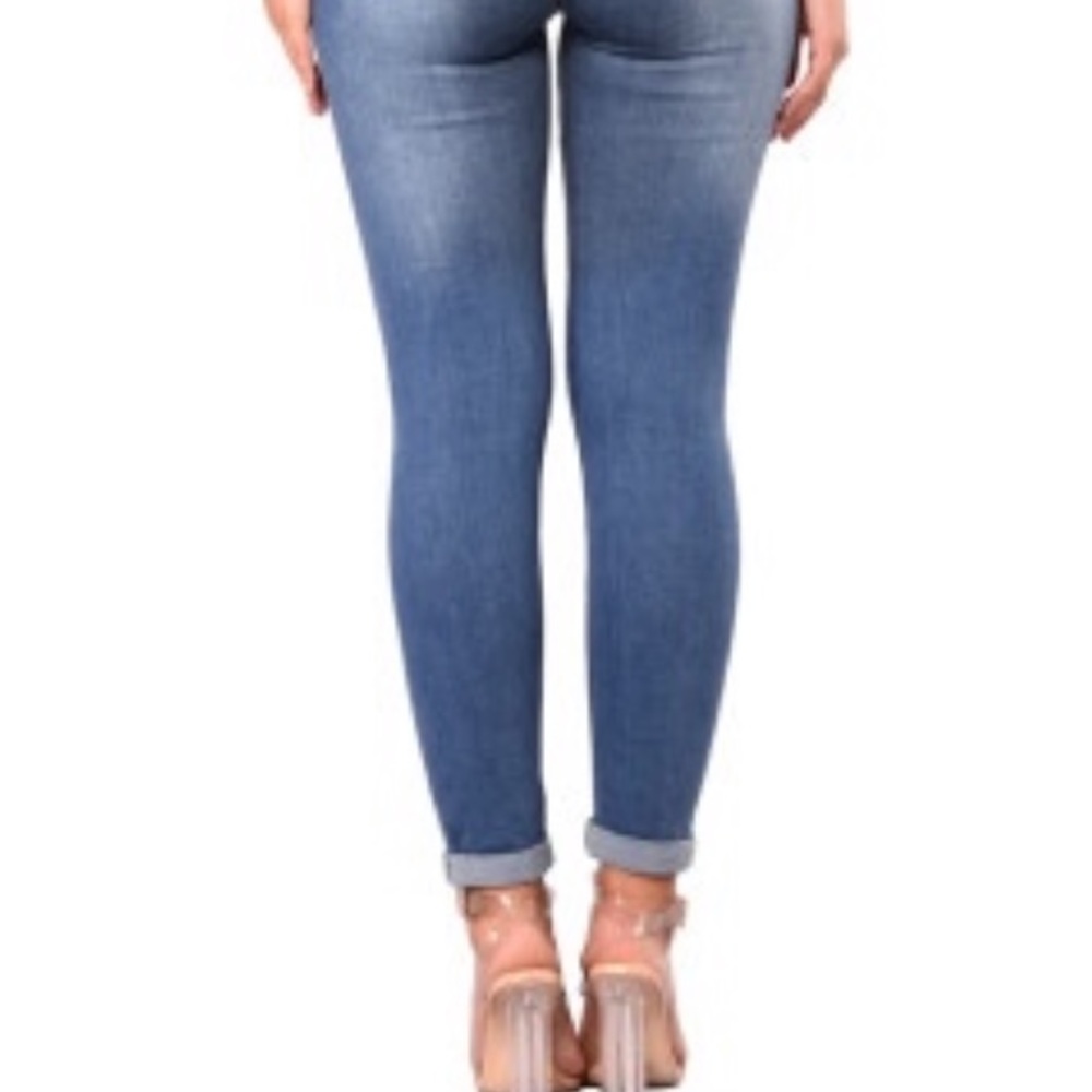 Hp!π NEW!! Distressed Denim overalls π - Picture 11 of 14